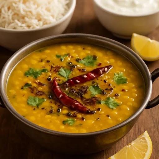 Dal Tadka with Rice/Naan