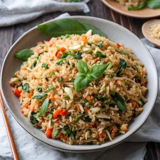 Basil Fried Rice (Veg)
