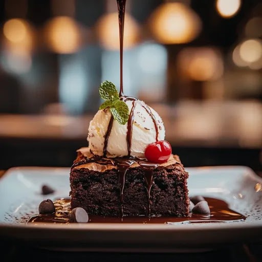 Sizzling Brownie with Icecream