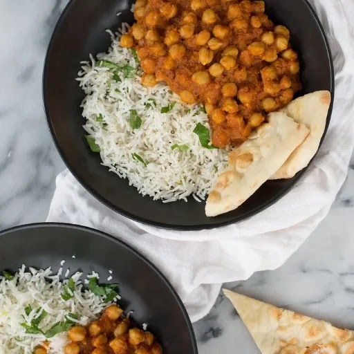 Channa with Rice/Naan