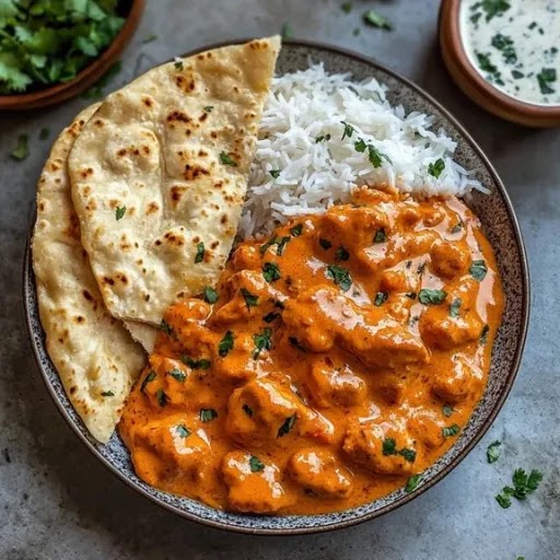 Butter Chicken with Rice/Naan