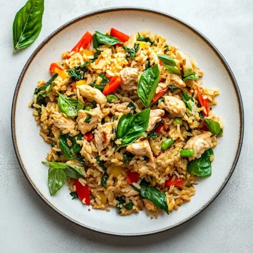 Basil Fried Rice (Non-Veg)